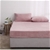Dreamaker Teddy Fleece Fitted Sheet Set King Bed Pink