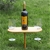 Sherwood Bamboo wine table with screw-in spike 330mm high x 15mm thick