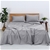 Natural Home Organic Cotton Sheet Set Super King Bed SILVER
