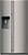 Smeg 608L Stainless Steel Side by Side Refrigerator. Model: SR610X