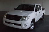 2009 Toyota Hilux 4x2 Workmate TGN16R Manual Dual Cab