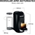NESPRESSO Krups Vertuo Plus Pod Coffee Machine, Black, 1.7L Capacity. NB: W