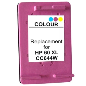 HP 60XL Colour Remanufactured Inkjet Car