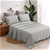 Dreamaker Premium Quilted Sand Wash coverlet Queen/King Dove Grey