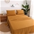 Serene Bamboo Cotton Sheet Set RUST Super King Bed