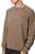 Timberland Men's Taupe Crew Neck Cotton Sweatshirt