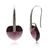 Beautiful 'Xillion' Heart Adorned w/ Swarovski® Crystal Amethyst Earrings