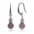 Malaysia Jade Quartz Lilac Colour w/Swarovski® Crystal Beads PP Earrings