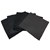 5pcs-(15cm x 15cm) Black & Brown Bubble Effect Square Lambskin Leather PCS
