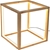Large Bamboo Cube LED Lamp Modern Light Minimalistic Scandi Square