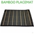 BAMBOO PLACEMAT Dinner Table Decor Party Natural Party 45x30cm Place Mat