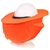 5 x MSA Brim Caps with Neck Flap, Fluro Orange Cotton for V-Gard Hard Hat.