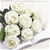 SOGA 20pcs Artificial Silk Flower Fake Rose Bouquet Table Decor White