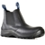 BATA Jobmate Safety Boots, Size 7, Elastic Sided, Steel Toe Cap, Black Leat