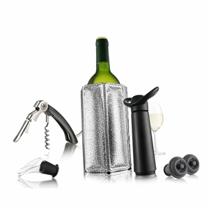 VACU VIN Wine Essentials Gift Set, Silve