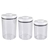 OXO Set of 3 POP Canisters 1.8L, 2.8L & 4.2L NB: Crack On Largest Container
