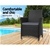 Gardeon Outdoor Furniture Patio Set Wicker Rattan Set Chairs Table 3PCS