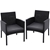 Gardeon Patio Furniture Outdoor Dining Chairs Setting Wicker Cushion x2