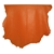 15sqft Top Grade Orange Nappa Lambskin Leather Hide
