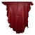 10sqft Top Grade Red Nappa Lambskin Leather Hide