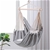 Sherwood Home Indoor and Outdoor Hammock Chair Swing- Grey -Large 125x185cm