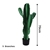 SOGA 70cm Artificial Indoor Cactus Tree Fake Plant Simulation 5 Heads