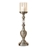 SOGA 49.5cm Glass Candlestick Candle Holder Stand Pillar Glass/Iron Metal