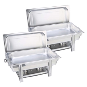 SOGA 2X Single Tray Stainless Steel Chaf