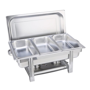 SOGA Triple Tray Stainless Steel Chafing