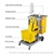 SOGA 3 Tier Multifunction Janitor Cleaning Waste Cart Trolley