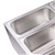 SOGA 2X SS Electric Bain-Marie Food Warmer W/ Pans and Lids 3*3L