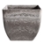 SOGA 32cm Rock Grey Square Resin Plant Pot in Cement Pattern Cachepot