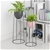 SOGA 70CM Round Wire Metal Flower Pot Stand w/ Holder Rack Display