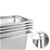 SOGA 2X Gastronorm GN Pan Full Size 1/2 GN Pan 15cm Stainless Steel Tray