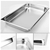 SOGA 2x Gastronorm GN Pan Full Size 1/1 GN 100mm Stainless Steel Tray w/Lid