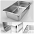 SOGA 2x Gastronorm GN Pan Full Size 1/1 GN 150mm Stainless Steel Tray w/Lid