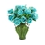 SOGA Green Colored European Glass Decor Flower Vase Two Metal Handle