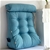 SOGA 2X 60cm Blue Triangular Wedge Lumbar Pillow Headboard Home Decor