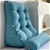 SOGA 4X 60cm Blue Triangular Wedge Lumbar Pillow Headboard Home Decor