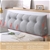 SOGA 2X 100cm Silver Triangular Wedge Bed Pillow Headboard Cushion