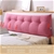 SOGA 2X 120cm Pink Triangular Wedge Bed Pillow Headboard Cushion