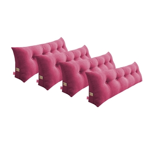 SOGA 4X 180cm Pink Triangular Wedge Bed 
