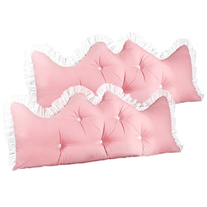 SOGA 2X 180cm Pink Princess Bed Pillow H