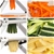 SOGA Commercial Potato French Fry Fruit Veg Cutter Stainless Steel 3 Blades