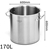 SOGA Stock Pot 170L Top Grade Thick SS Stockpot 18/10 W/out Lid