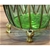 SOGA 51cm Green Glass Floor Vase & 12pcs Artificial Fake Flower Set