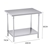 Commercial Catering Kitchen Stainless Steel Prep Work Bench 100*70*85cm