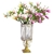 SOGA Flower Vase & 6 Bunch 4 Heads Artificial Magnolia denudata Set