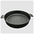 SOGA 2X 25cm Round Ribbed Cast Iron Frying Pan Skillet Non-stick w/ Handle