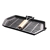 SOGA 2X Rectangular Cast Iron Griddle Grill Frying Pan w/ Wooden Handle
